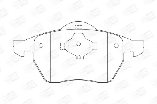 Bremsbelagsatz, Scheibenbremse Vorderachse CHAMPION 571921CH Bild Bremsbelagsatz, Scheibenbremse Vorderachse CHAMPION 571921CH