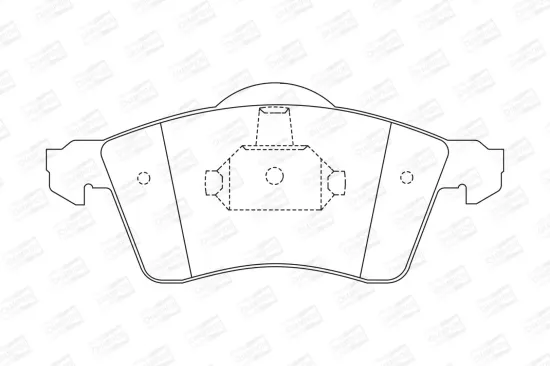 Bremsbelagsatz, Scheibenbremse Vorderachse CHAMPION 571934CH Bild Bremsbelagsatz, Scheibenbremse Vorderachse CHAMPION 571934CH