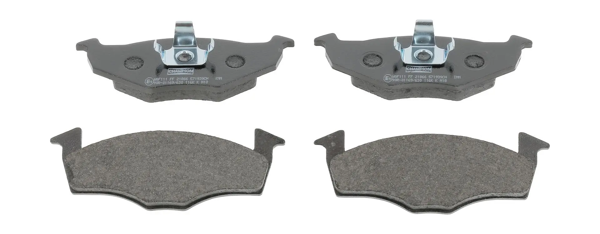 Bremsbelagsatz, Scheibenbremse Vorderachse CHAMPION 571939CH