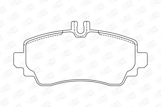 Bremsbelagsatz, Scheibenbremse Vorderachse CHAMPION 571945CH Bild Bremsbelagsatz, Scheibenbremse Vorderachse CHAMPION 571945CH