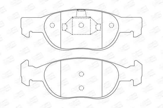 Bremsbelagsatz, Scheibenbremse Vorderachse CHAMPION 571949CH Bild Bremsbelagsatz, Scheibenbremse Vorderachse CHAMPION 571949CH