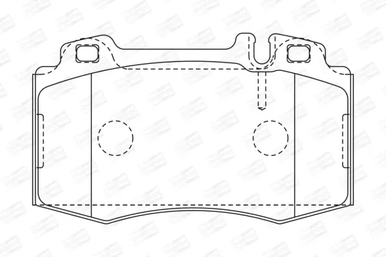 Bremsbelagsatz, Scheibenbremse Vorderachse CHAMPION 571961CH Bild Bremsbelagsatz, Scheibenbremse Vorderachse CHAMPION 571961CH