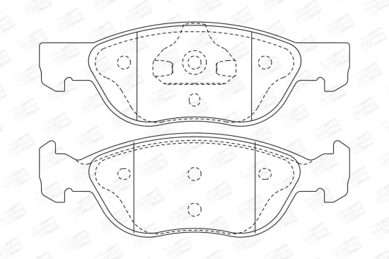 Bremsbelagsatz, Scheibenbremse Vorderachse CHAMPION 571973CH Bild Bremsbelagsatz, Scheibenbremse Vorderachse CHAMPION 571973CH