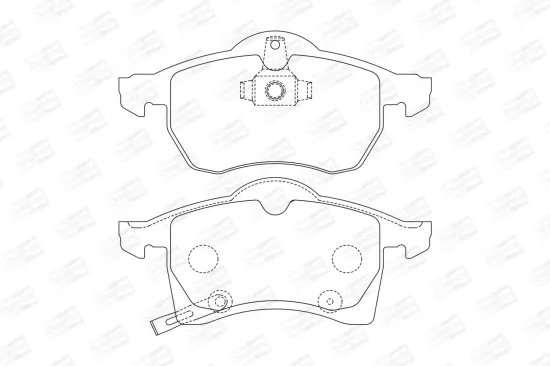 Bremsbelagsatz, Scheibenbremse Vorderachse CHAMPION 571975CH Bild Bremsbelagsatz, Scheibenbremse Vorderachse CHAMPION 571975CH