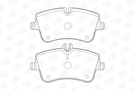 Bremsbelagsatz, Scheibenbremse Vorderachse CHAMPION 571986CH Bild Bremsbelagsatz, Scheibenbremse Vorderachse CHAMPION 571986CH
