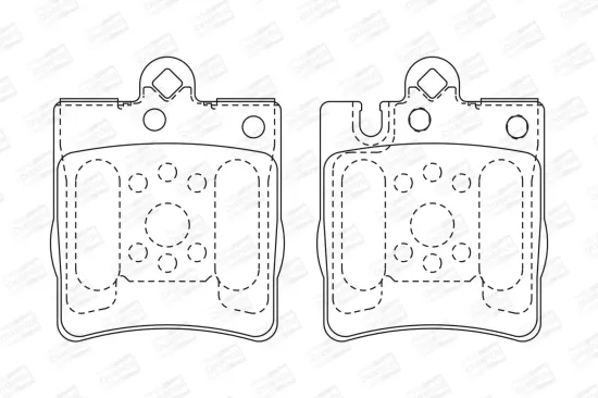 Bremsbelagsatz, Scheibenbremse CHAMPION 571988CH Bild Bremsbelagsatz, Scheibenbremse CHAMPION 571988CH