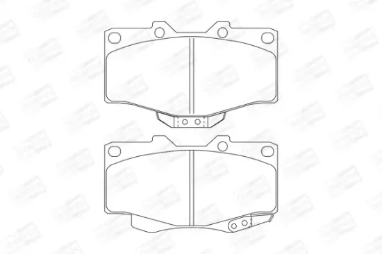 Bremsbelagsatz, Scheibenbremse Vorderachse CHAMPION 572140CH Bild Bremsbelagsatz, Scheibenbremse Vorderachse CHAMPION 572140CH