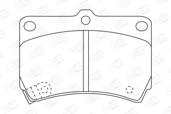 Bremsbelagsatz, Scheibenbremse Vorderachse CHAMPION 572145CH Bild Bremsbelagsatz, Scheibenbremse Vorderachse CHAMPION 572145CH