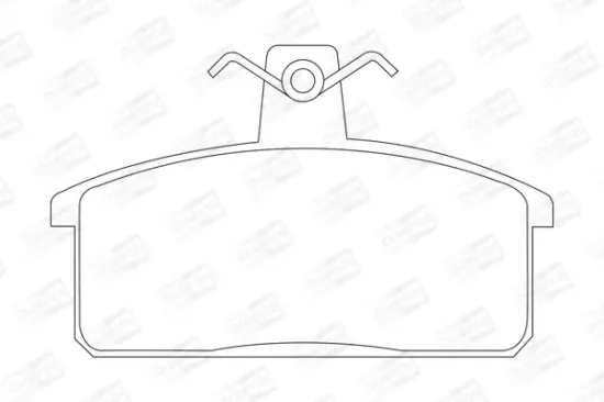 Bremsbelagsatz, Scheibenbremse Vorderachse CHAMPION 572160CH Bild Bremsbelagsatz, Scheibenbremse Vorderachse CHAMPION 572160CH