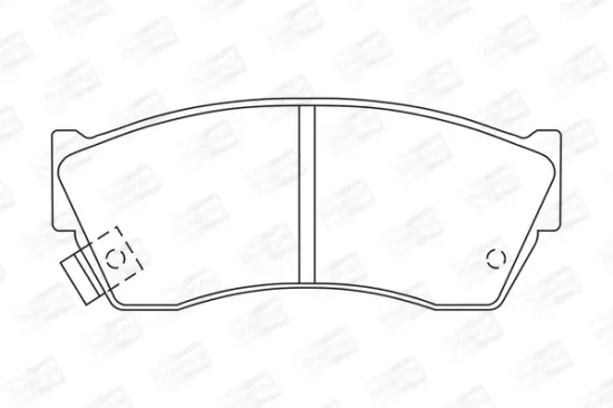 Bremsbelagsatz, Scheibenbremse Vorderachse CHAMPION 572179CH Bild Bremsbelagsatz, Scheibenbremse Vorderachse CHAMPION 572179CH