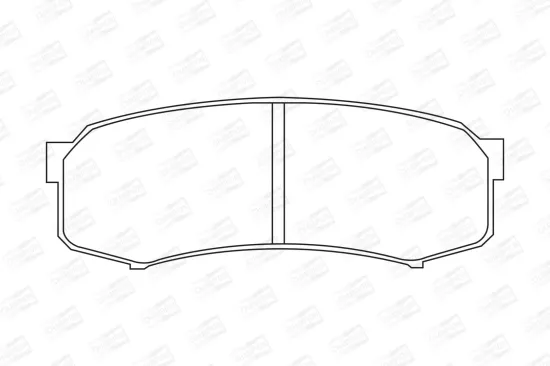 Bremsbelagsatz, Scheibenbremse Hinterachse CHAMPION 572245CH Bild Bremsbelagsatz, Scheibenbremse Hinterachse CHAMPION 572245CH