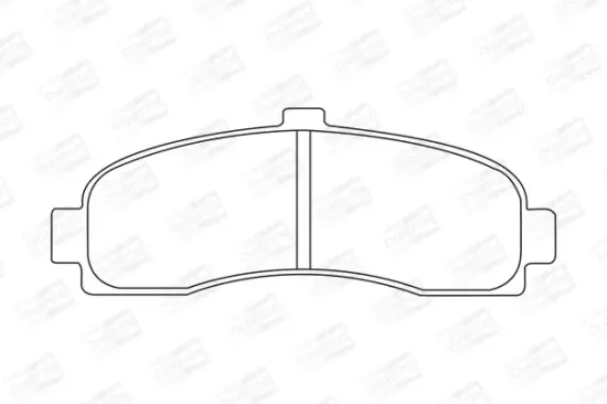 Bremsbelagsatz, Scheibenbremse Vorderachse CHAMPION 572257CH Bild Bremsbelagsatz, Scheibenbremse Vorderachse CHAMPION 572257CH