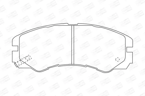 Bremsbelagsatz, Scheibenbremse CHAMPION 572348CH Bild Bremsbelagsatz, Scheibenbremse CHAMPION 572348CH