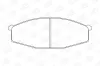 Bremsbelagsatz, Scheibenbremse Vorderachse CHAMPION 572361CH Bild Bremsbelagsatz, Scheibenbremse Vorderachse CHAMPION 572361CH