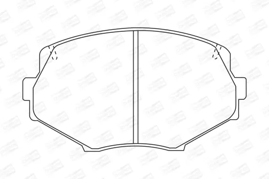 Bremsbelagsatz, Scheibenbremse Vorderachse CHAMPION 572385CH Bild Bremsbelagsatz, Scheibenbremse Vorderachse CHAMPION 572385CH