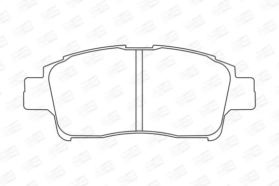 Bremsbelagsatz, Scheibenbremse Vorderachse CHAMPION 572404CH Bild Bremsbelagsatz, Scheibenbremse Vorderachse CHAMPION 572404CH