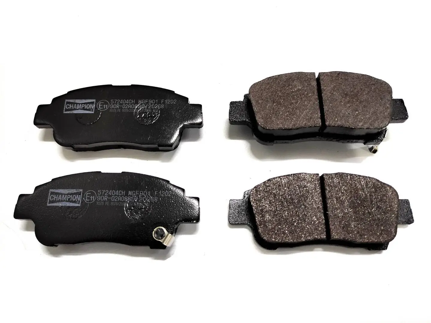 Bremsbelagsatz, Scheibenbremse Vorderachse CHAMPION 572404CH