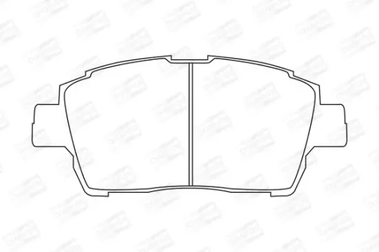 Bremsbelagsatz, Scheibenbremse Vorderachse CHAMPION 572405CH Bild Bremsbelagsatz, Scheibenbremse Vorderachse CHAMPION 572405CH