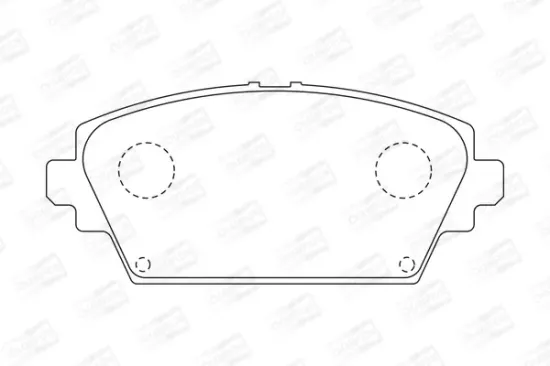 Bremsbelagsatz, Scheibenbremse Vorderachse CHAMPION 572428CH Bild Bremsbelagsatz, Scheibenbremse Vorderachse CHAMPION 572428CH
