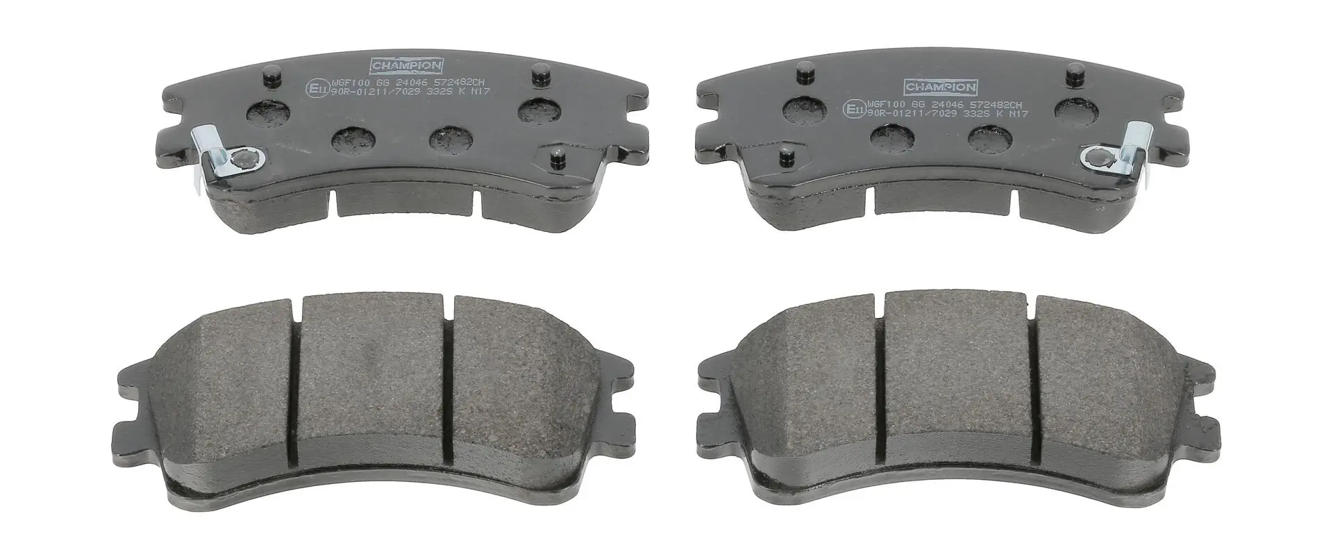 Bremsbelagsatz, Scheibenbremse Vorderachse CHAMPION 572482CH