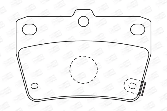 Bremsbelagsatz, Scheibenbremse Hinterachse CHAMPION 572488CH Bild Bremsbelagsatz, Scheibenbremse Hinterachse CHAMPION 572488CH