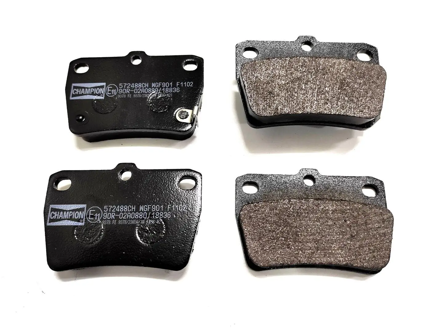 Bremsbelagsatz, Scheibenbremse Hinterachse CHAMPION 572488CH