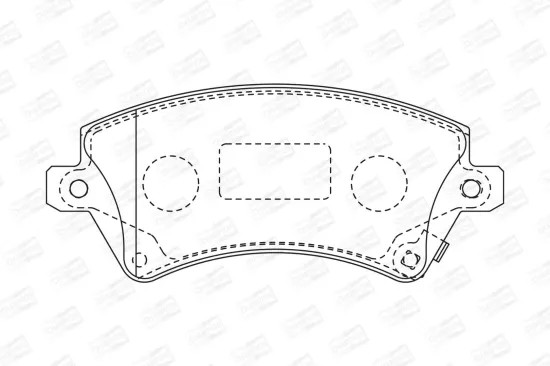 Bremsbelagsatz, Scheibenbremse Vorderachse CHAMPION 572491CH Bild Bremsbelagsatz, Scheibenbremse Vorderachse CHAMPION 572491CH