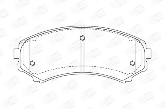 Bremsbelagsatz, Scheibenbremse Vorderachse CHAMPION 572497CH Bild Bremsbelagsatz, Scheibenbremse Vorderachse CHAMPION 572497CH