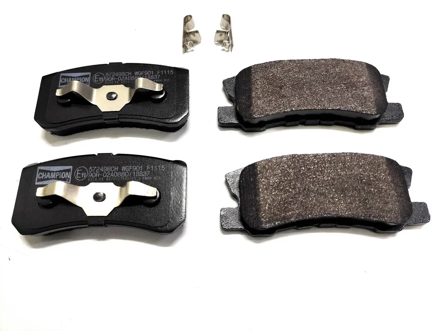 Bremsbelagsatz, Scheibenbremse Hinterachse CHAMPION 572498CH