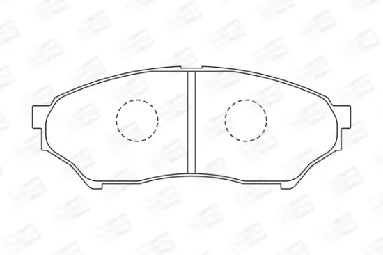 Bremsbelagsatz, Scheibenbremse Vorderachse CHAMPION 572499CH Bild Bremsbelagsatz, Scheibenbremse Vorderachse CHAMPION 572499CH