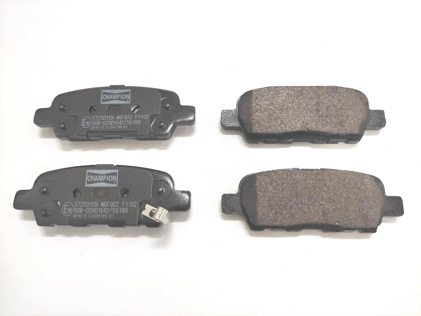 Bremsbelagsatz, Scheibenbremse Hinterachse CHAMPION 572501CH