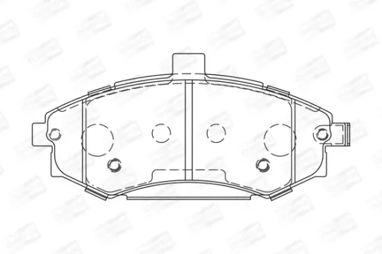 Bremsbelagsatz, Scheibenbremse Vorderachse CHAMPION 572513CH Bild Bremsbelagsatz, Scheibenbremse Vorderachse CHAMPION 572513CH
