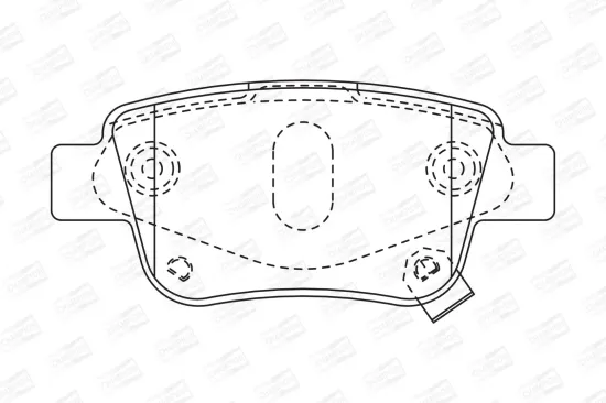 Bremsbelagsatz, Scheibenbremse Hinterachse CHAMPION 572516CH Bild Bremsbelagsatz, Scheibenbremse Hinterachse CHAMPION 572516CH