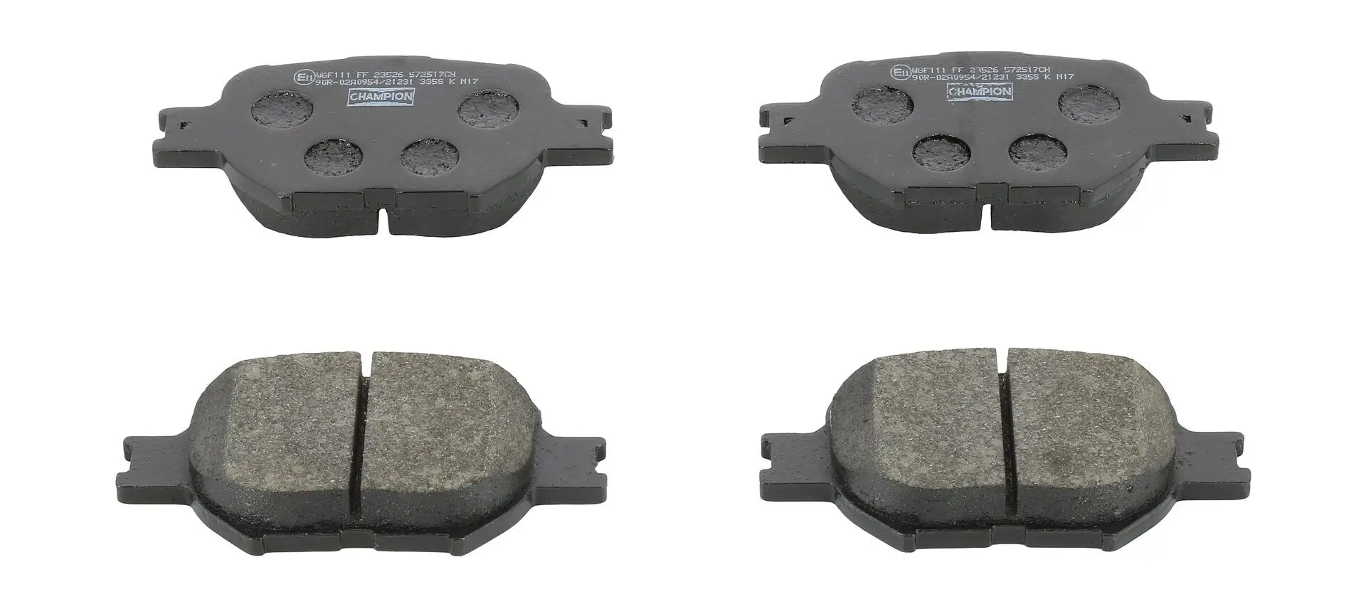 Bremsbelagsatz, Scheibenbremse Vorderachse CHAMPION 572517CH