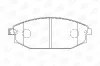 Bremsbelagsatz, Scheibenbremse Vorderachse CHAMPION 572534CH Bild Bremsbelagsatz, Scheibenbremse Vorderachse CHAMPION 572534CH