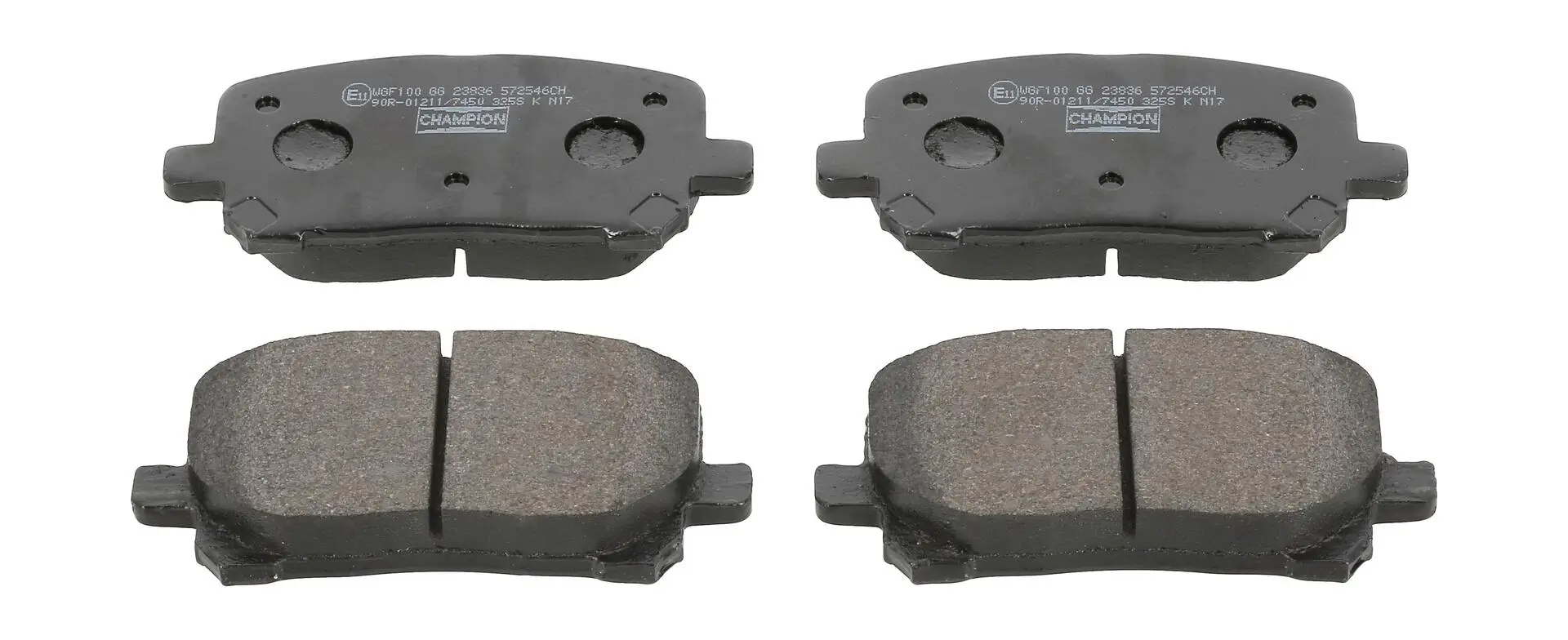 Bremsbelagsatz, Scheibenbremse Vorderachse CHAMPION 572546CH