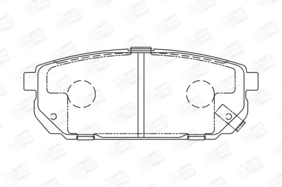 Bremsbelagsatz, Scheibenbremse Hinterachse CHAMPION 572549CH Bild Bremsbelagsatz, Scheibenbremse Hinterachse CHAMPION 572549CH
