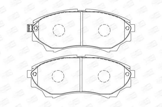 Bremsbelagsatz, Scheibenbremse Vorderachse CHAMPION 572572CH Bild Bremsbelagsatz, Scheibenbremse Vorderachse CHAMPION 572572CH