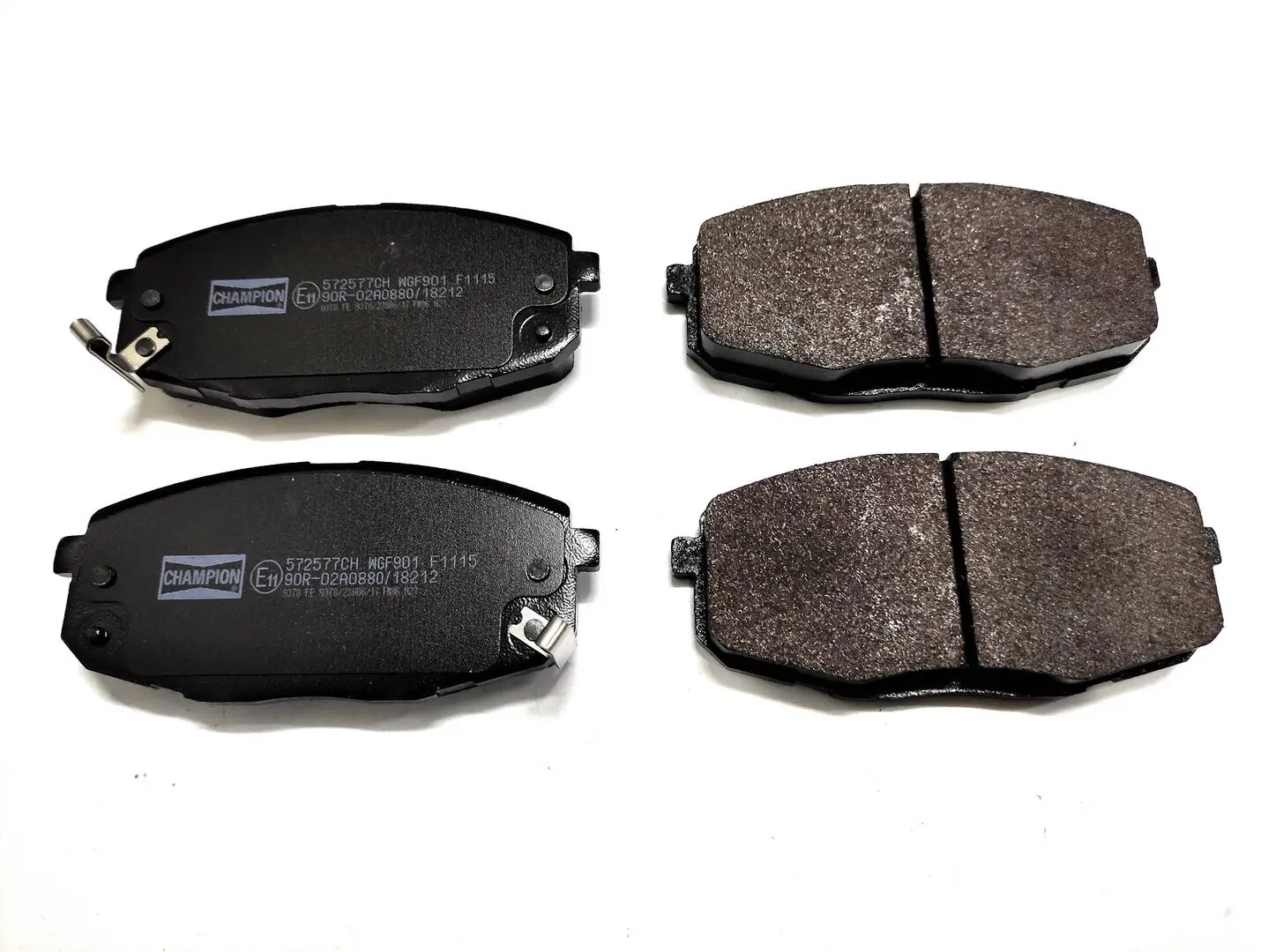 Bremsbelagsatz, Scheibenbremse Vorderachse CHAMPION 572577CH