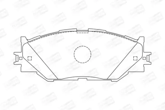 Bremsbelagsatz, Scheibenbremse Vorderachse CHAMPION 572620CH Bild Bremsbelagsatz, Scheibenbremse Vorderachse CHAMPION 572620CH