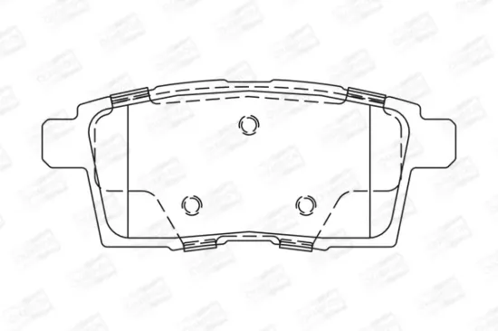 Bremsbelagsatz, Scheibenbremse Hinterachse CHAMPION 572644CH Bild Bremsbelagsatz, Scheibenbremse Hinterachse CHAMPION 572644CH