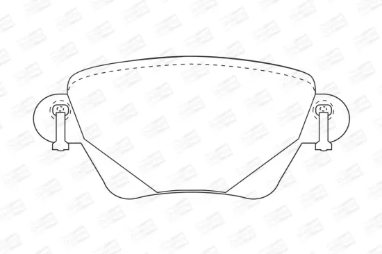 Bremsbelagsatz, Scheibenbremse Hinterachse CHAMPION 573012CH Bild Bremsbelagsatz, Scheibenbremse Hinterachse CHAMPION 573012CH