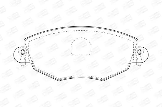 Bremsbelagsatz, Scheibenbremse Vorderachse CHAMPION 573013CH Bild Bremsbelagsatz, Scheibenbremse Vorderachse CHAMPION 573013CH