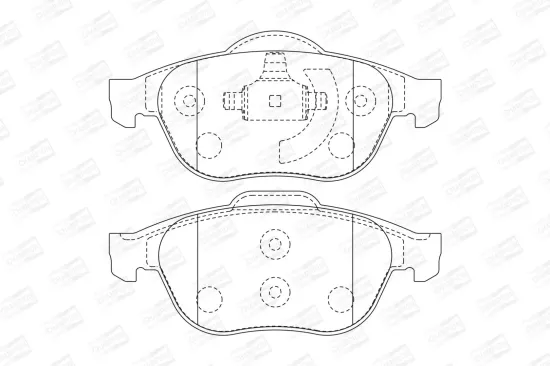 Bremsbelagsatz, Scheibenbremse CHAMPION 573017CH Bild Bremsbelagsatz, Scheibenbremse CHAMPION 573017CH