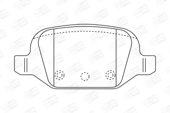 Bremsbelagsatz, Scheibenbremse Hinterachse CHAMPION 573019CH Bild Bremsbelagsatz, Scheibenbremse Hinterachse CHAMPION 573019CH