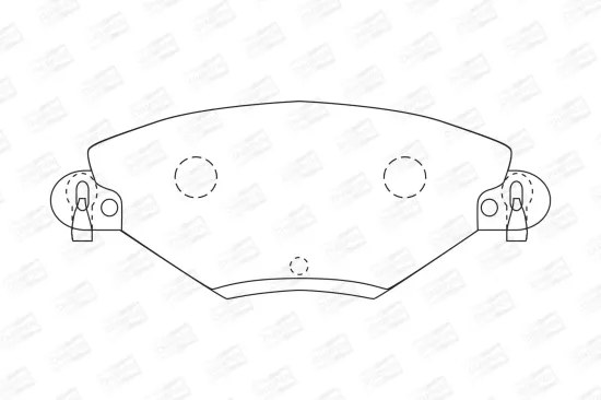 Bremsbelagsatz, Scheibenbremse Vorderachse CHAMPION 573027CH Bild Bremsbelagsatz, Scheibenbremse Vorderachse CHAMPION 573027CH