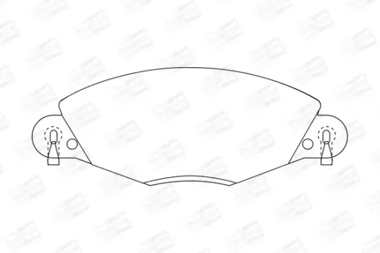 Bremsbelagsatz, Scheibenbremse Vorderachse CHAMPION 573029CH Bild Bremsbelagsatz, Scheibenbremse Vorderachse CHAMPION 573029CH