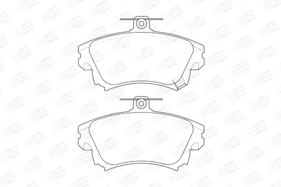 Bremsbelagsatz, Scheibenbremse Vorderachse CHAMPION 573039CH Bild Bremsbelagsatz, Scheibenbremse Vorderachse CHAMPION 573039CH