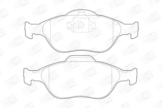 Bremsbelagsatz, Scheibenbremse Vorderachse CHAMPION 573041CH Bild Bremsbelagsatz, Scheibenbremse Vorderachse CHAMPION 573041CH