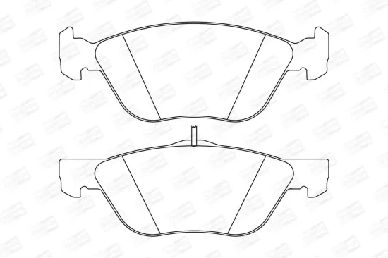 Bremsbelagsatz, Scheibenbremse CHAMPION 573042CH Bild Bremsbelagsatz, Scheibenbremse CHAMPION 573042CH
